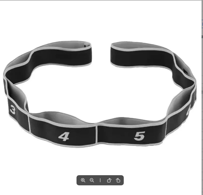 Yoga stretch band open back open shoulder fitnes women resistance training equipment segmental digital stretch band tension rope