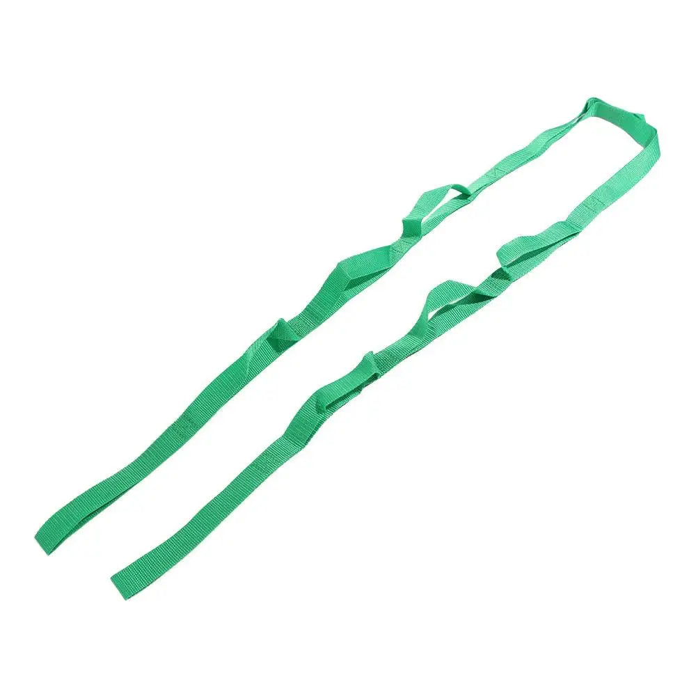 Adjustable Yoga Stretch Band 10 Loops Breathable Non-Elastic Stretch Straps Multi-Section Durable Yoga Resistance Band