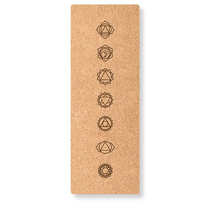 6mm Thickness Eco Friendly Cork Yoga Mat for Beginner Gym Cushion Fitness Rugs Customized