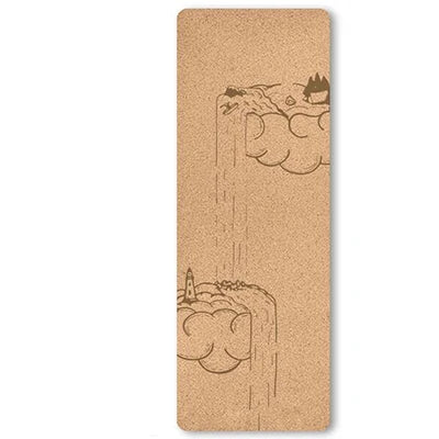 6mm Thickness Eco Friendly Cork Yoga Mat for Beginner Gym Cushion Fitness Rugs Customized
