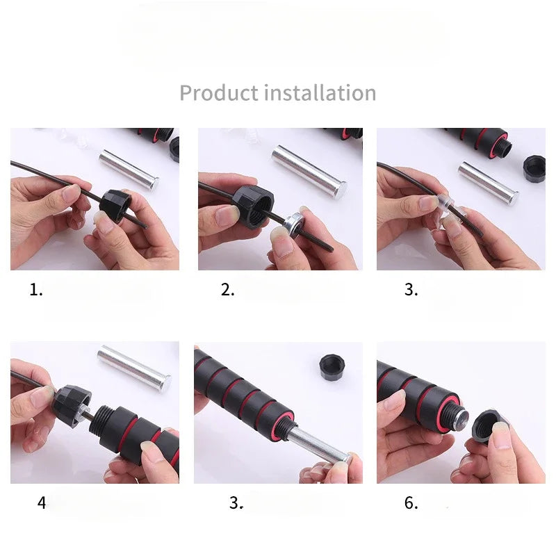 The New Jump Rope Steel Wire Skipping Exercise Adjustable Jumping Fitness Workout Training Home Sport Equipment Tangle-Free