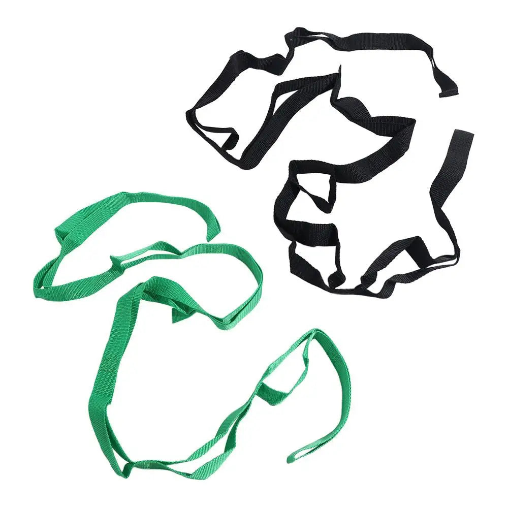 Adjustable Yoga Stretch Band 10 Loops Breathable Non-Elastic Stretch Straps Multi-Section Durable Yoga Resistance Band