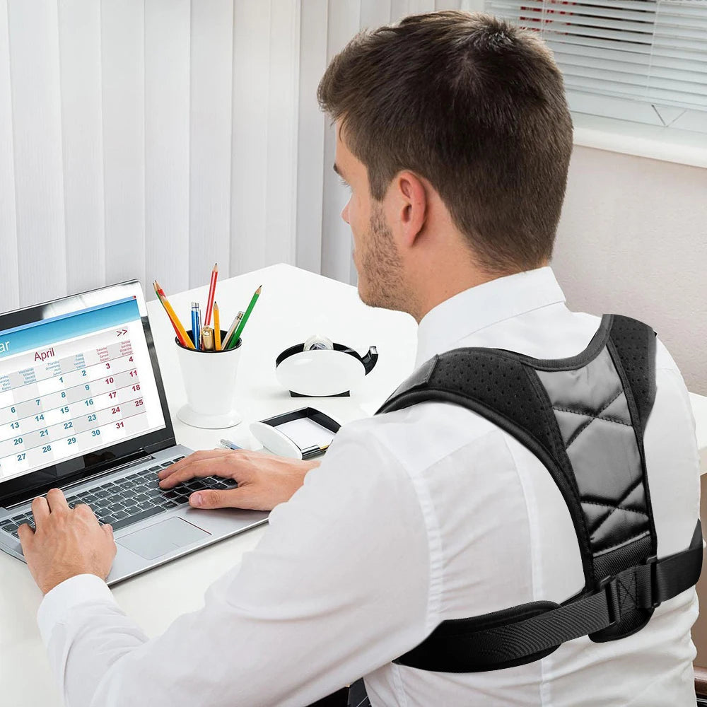Posture Corrector for Men Women - Adjustable Back Brace for Neck/Shoulder Pain Relief - Upper Spine & Clavicle Support(S/M/L/XL)