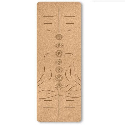 6mm Thickness Eco Friendly Cork Yoga Mat for Beginner Gym Cushion Fitness Rugs Customized