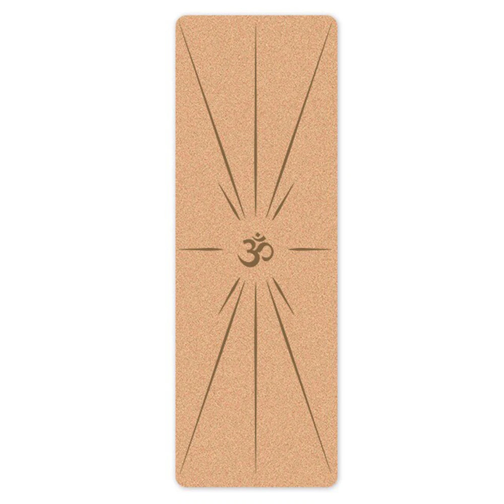 6mm Thickness Eco Friendly Cork Yoga Mat for Beginner Gym Cushion Fitness Rugs Customized