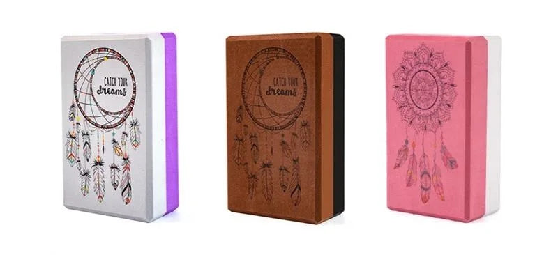 Two Colors EVA Yoga Blocks Gym Foam Brick Training Exercise Blocks Fitness Equipment Yoga Auxiliary Tool Pilates Cushion 1PC260g