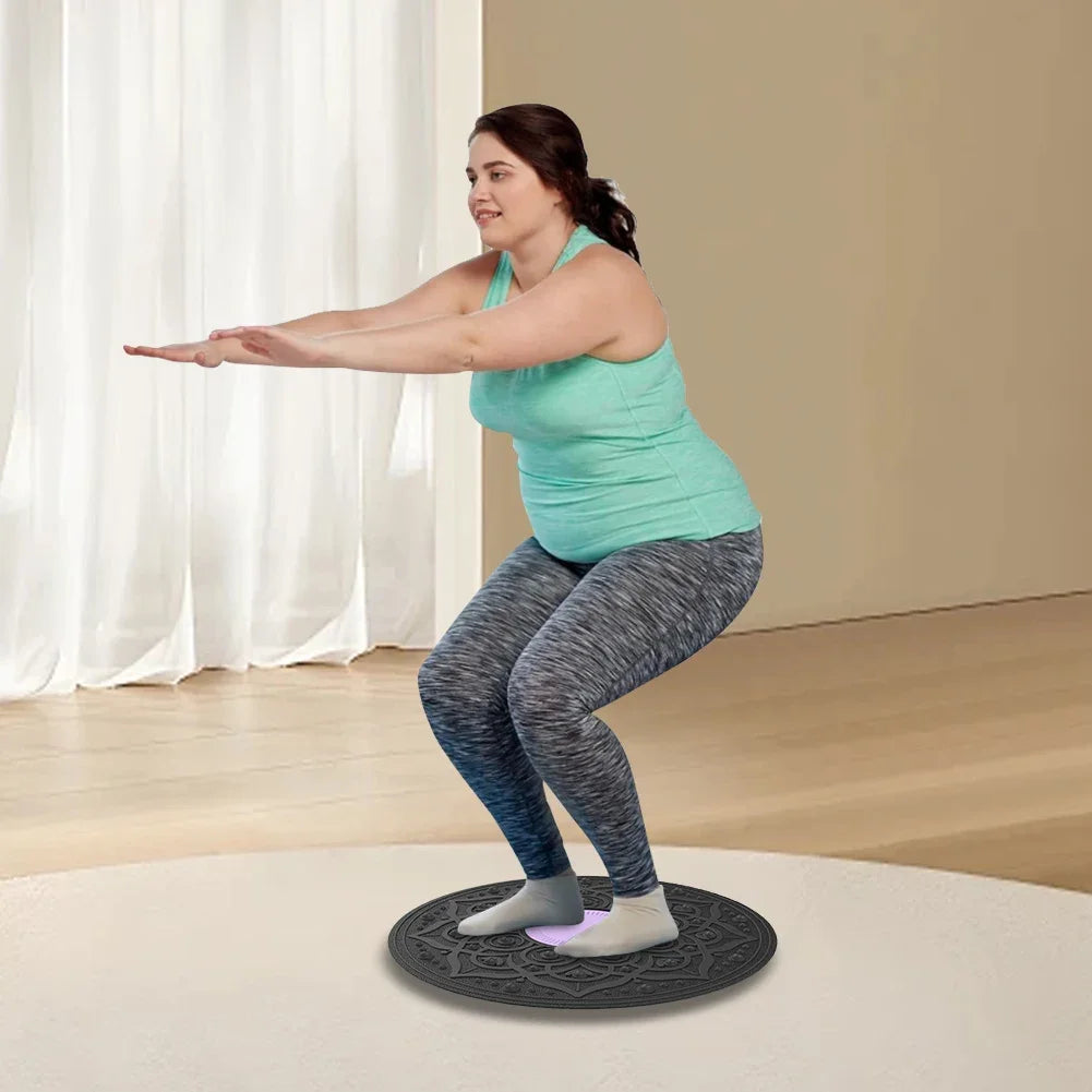 Wobble Balance Board Yoga Swing Balance Exerciser Board Non-slip Balance Trainer Portable Stability Board for Core Training