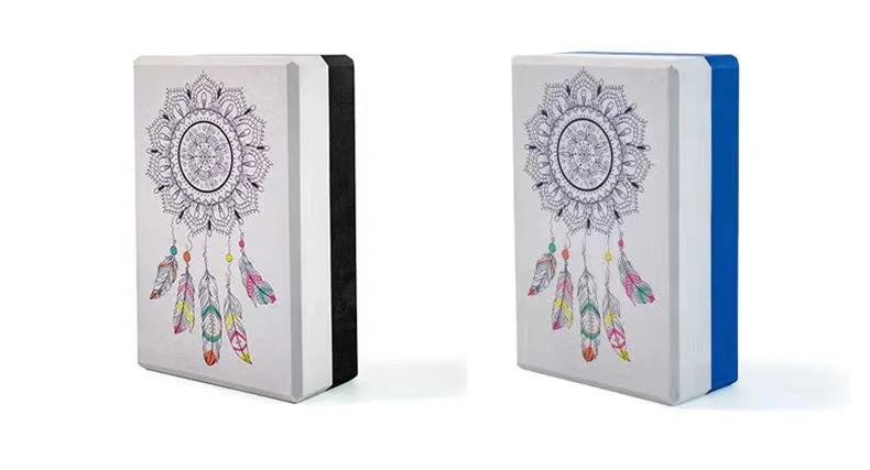 Two Colors EVA Yoga Blocks Gym Foam Brick Training Exercise Blocks Fitness Equipment Yoga Auxiliary Tool Pilates Cushion 1PC260g