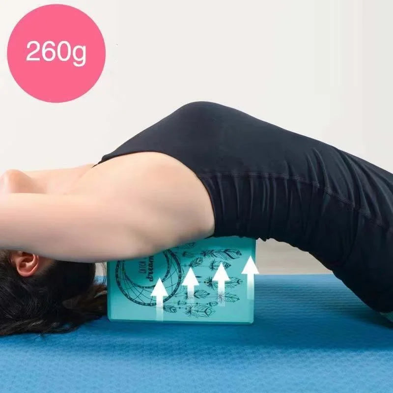 Two Colors EVA Yoga Blocks Gym Foam Brick Training Exercise Blocks Fitness Equipment Yoga Auxiliary Tool Pilates Cushion 1PC260g