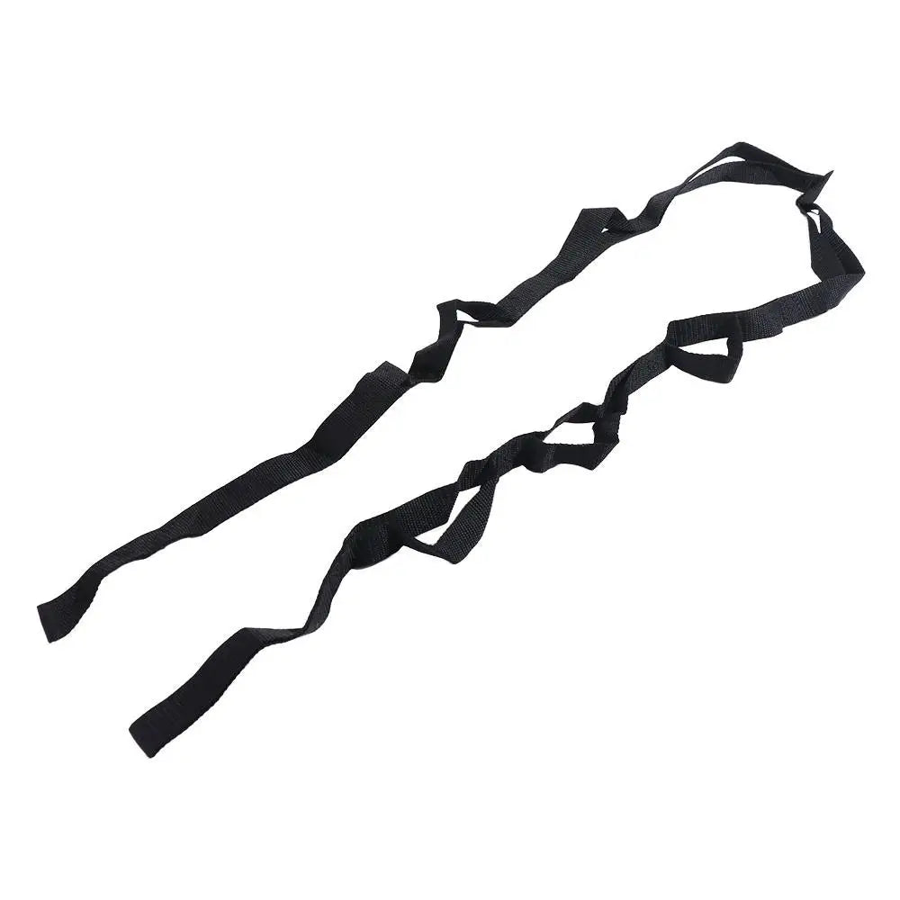 Adjustable Yoga Stretch Band 10 Loops Breathable Non-Elastic Stretch Straps Multi-Section Durable Yoga Resistance Band