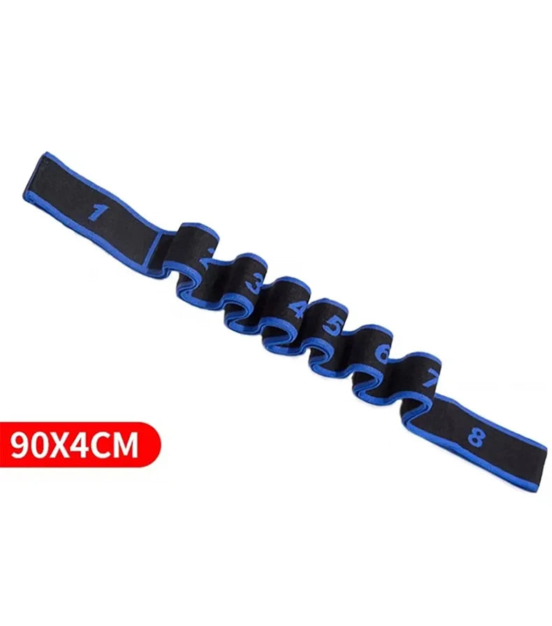 Yoga stretch band open back open shoulder fitnes women resistance training equipment segmental digital stretch band tension rope