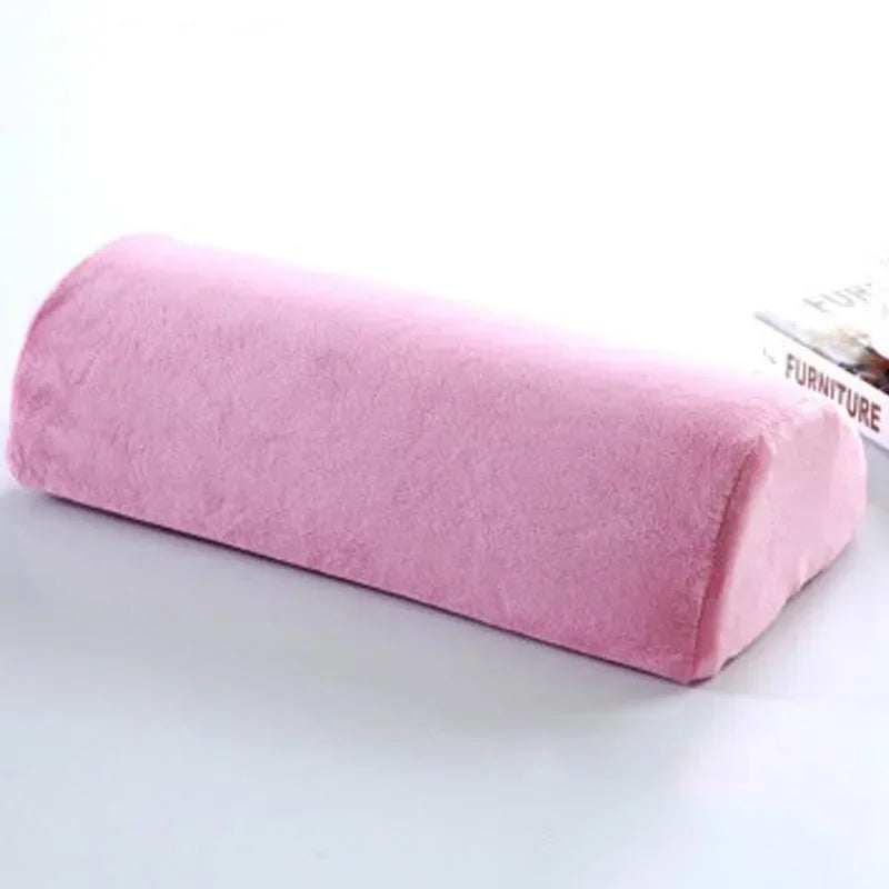 Comfort Bolster Pillow Half Moon Bolster for Legs Back&Head Memory Foam Cotton Cover Lumbar Support Pillow for Semi Roll Pillow