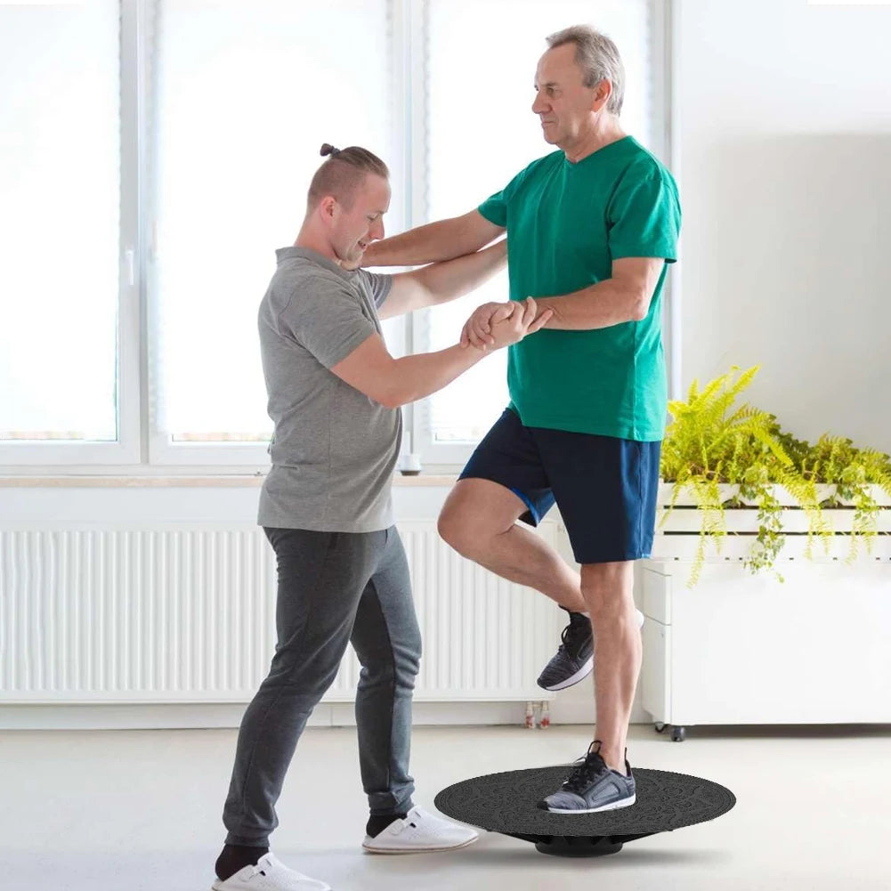 Wobble Balance Board Yoga Swing Balance Exerciser Board Non-slip Balance Trainer Portable Stability Board for Core Training