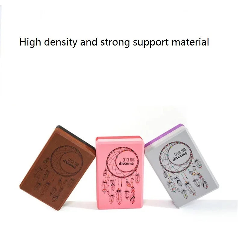 Two Colors EVA Yoga Blocks Gym Foam Brick Training Exercise Blocks Fitness Equipment Yoga Auxiliary Tool Pilates Cushion 1PC260g