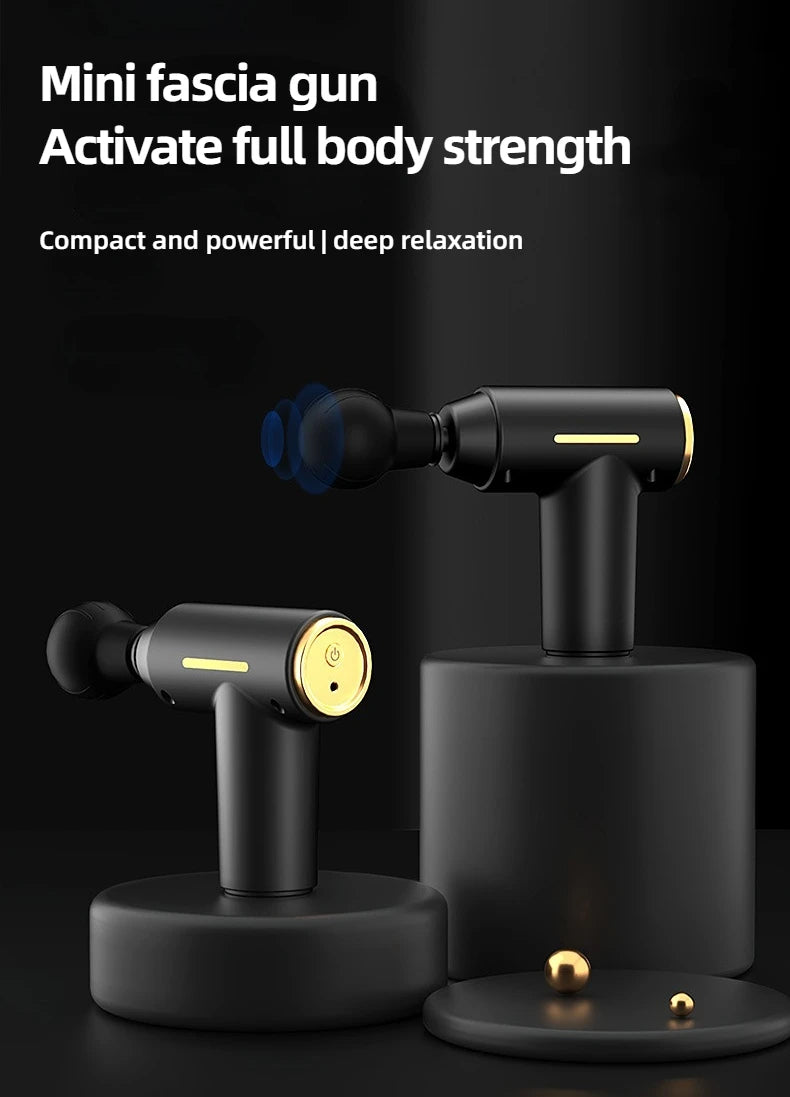 Portable Mini Muscle Massage Gun Vibration Massage Gun Body Neck Back Pain Gout Relief Deep Muscle Relaxation Massager Tools