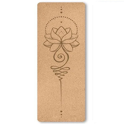 6mm Thickness Eco Friendly Cork Yoga Mat for Beginner Gym Cushion Fitness Rugs Customized