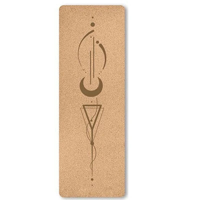 6mm Thickness Eco Friendly Cork Yoga Mat for Beginner Gym Cushion Fitness Rugs Customized