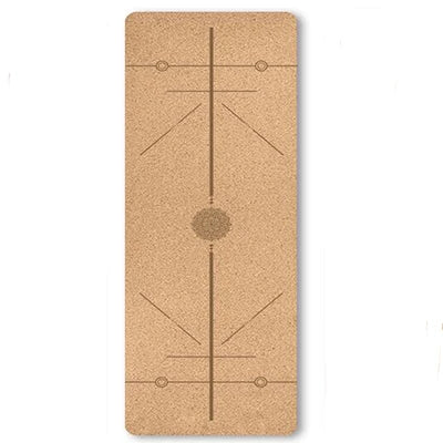 6mm Thickness Eco Friendly Cork Yoga Mat for Beginner Gym Cushion Fitness Rugs Customized