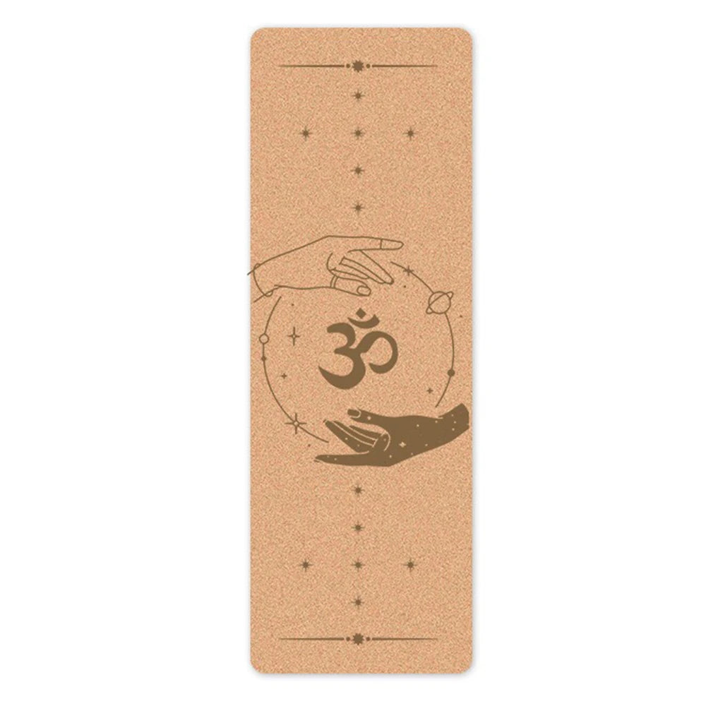 6mm Thickness Eco Friendly Cork Yoga Mat for Beginner Gym Cushion Fitness Rugs Customized