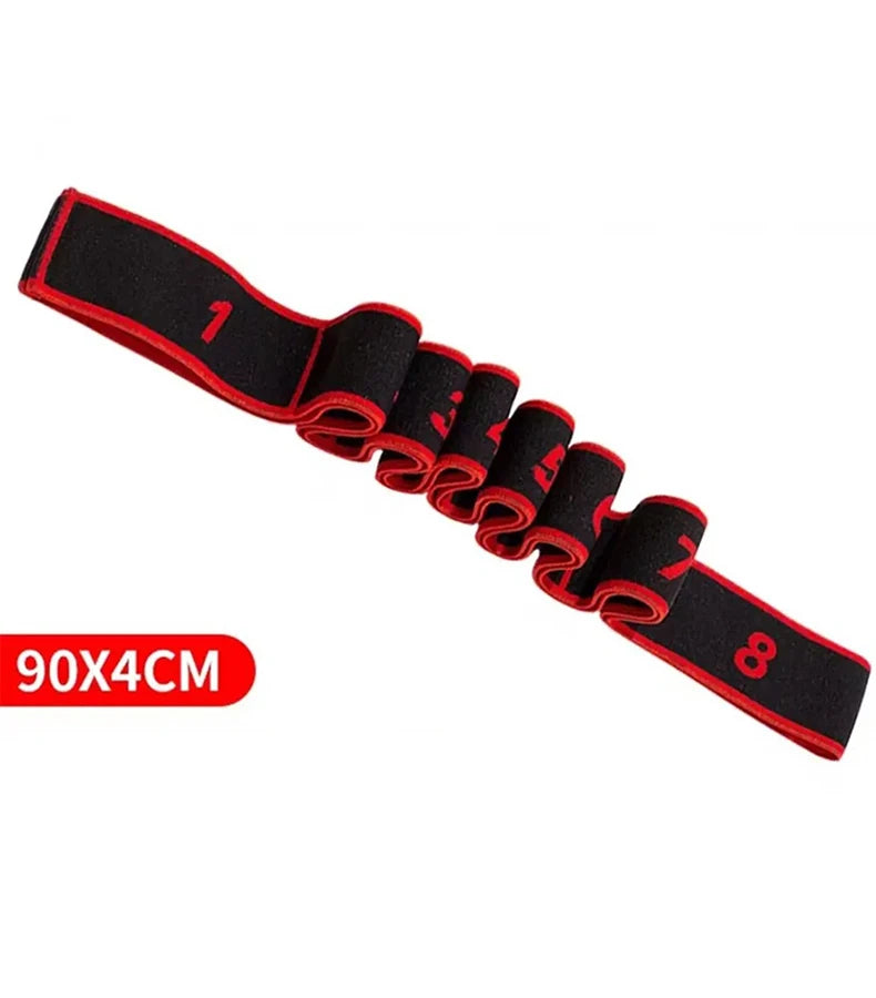 Yoga stretch band open back open shoulder fitnes women resistance training equipment segmental digital stretch band tension rope