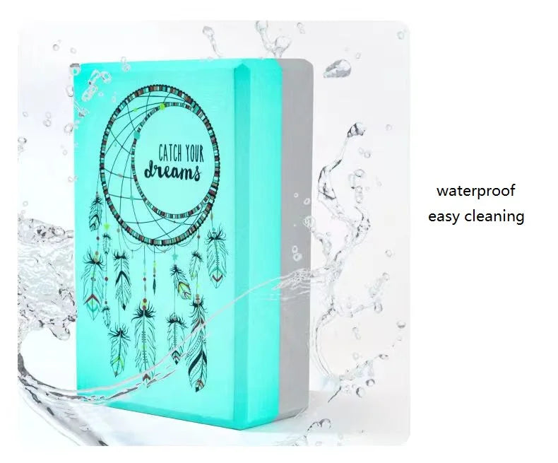 Two Colors EVA Yoga Blocks Gym Foam Brick Training Exercise Blocks Fitness Equipment Yoga Auxiliary Tool Pilates Cushion 1PC260g