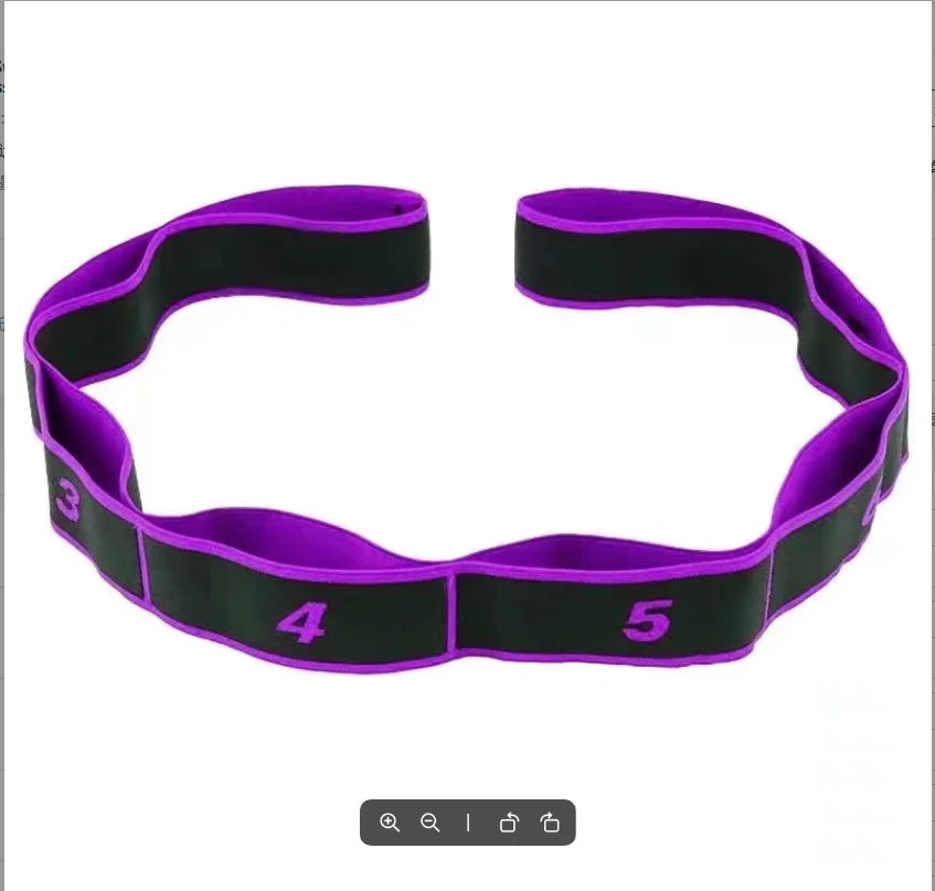 Yoga stretch band open back open shoulder fitnes women resistance training equipment segmental digital stretch band tension rope