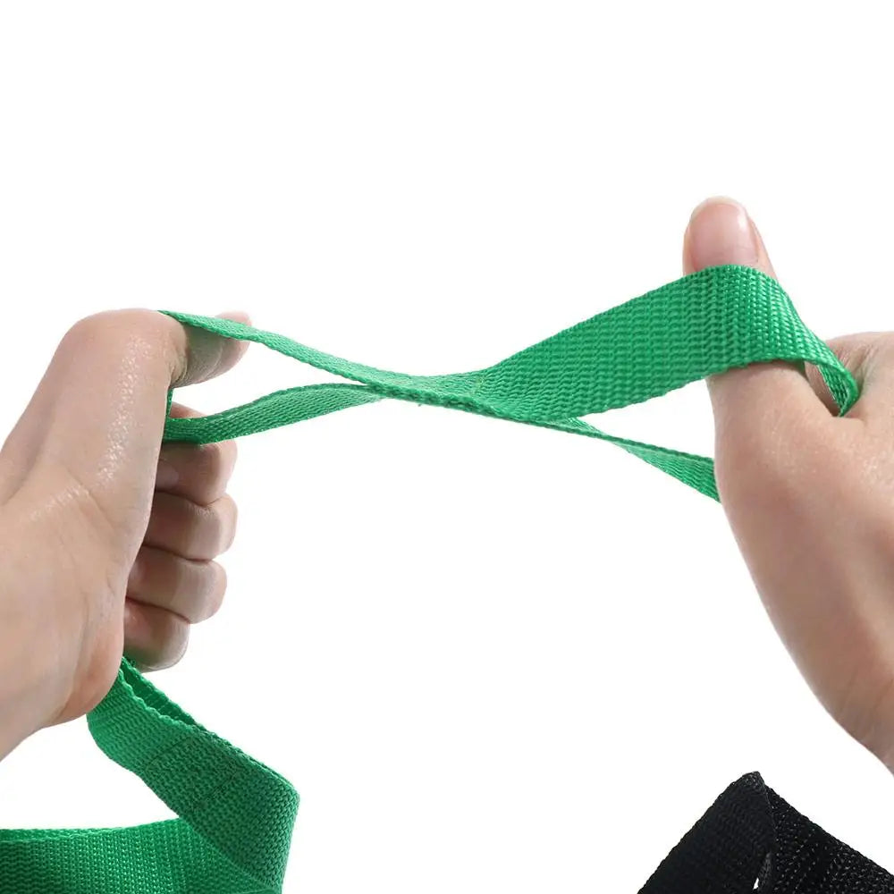 Adjustable Yoga Stretch Band 10 Loops Breathable Non-Elastic Stretch Straps Multi-Section Durable Yoga Resistance Band