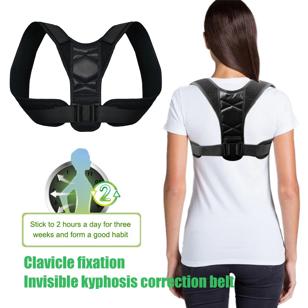 Posture Corrector for Men Women - Adjustable Back Brace for Neck/Shoulder Pain Relief - Upper Spine & Clavicle Support(S/M/L/XL)
