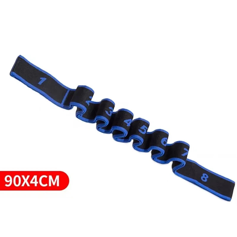 Yoga stretch band open back open shoulder fitnes women resistance training equipment segmental digital stretch band tension rope