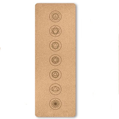 6mm Thickness Eco Friendly Cork Yoga Mat for Beginner Gym Cushion Fitness Rugs Customized