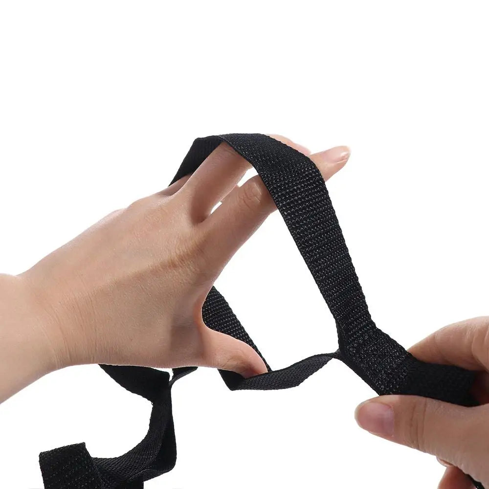 Adjustable Yoga Stretch Band 10 Loops Breathable Non-Elastic Stretch Straps Multi-Section Durable Yoga Resistance Band