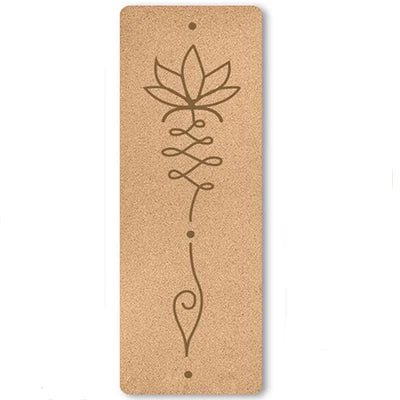 6mm Thickness Eco Friendly Cork Yoga Mat for Beginner Gym Cushion Fitness Rugs Customized